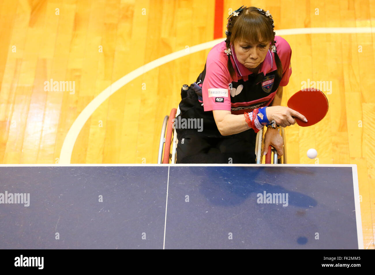 Osaka, Japan. 5th Mar, 2016. Kimie Bessho Table Tennis Japan Open