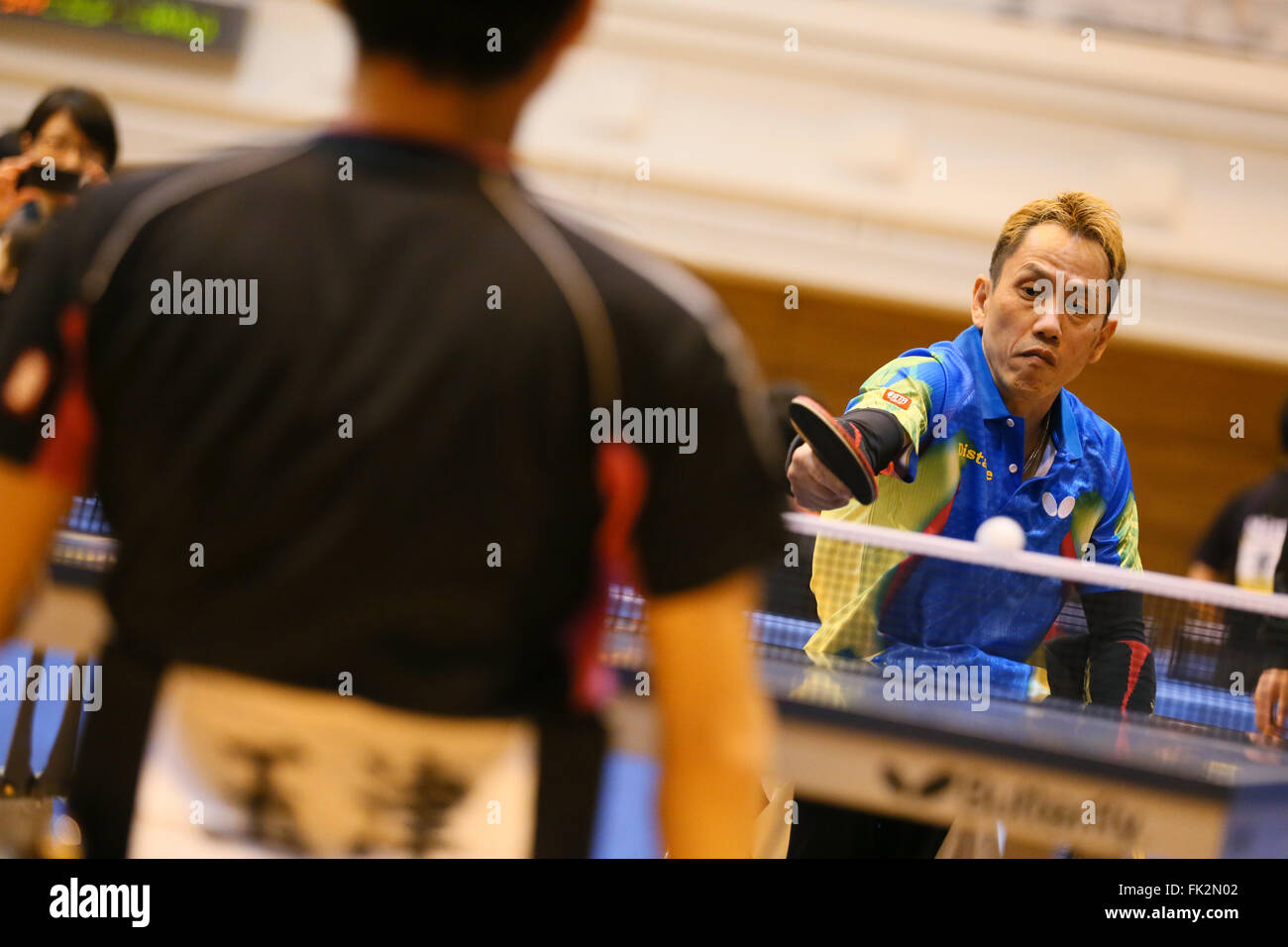 Osaka, Japan. 5th Mar, 2016. Shinichi Yoshida Table Tennis Japan Open
