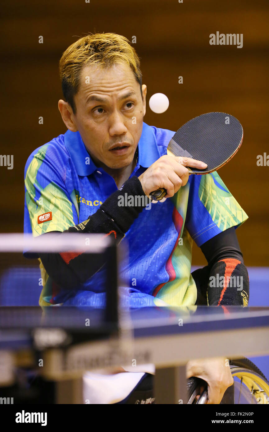 Osaka, Japan. 5th Mar, 2016. Shinichi Yoshida Table Tennis Japan Open