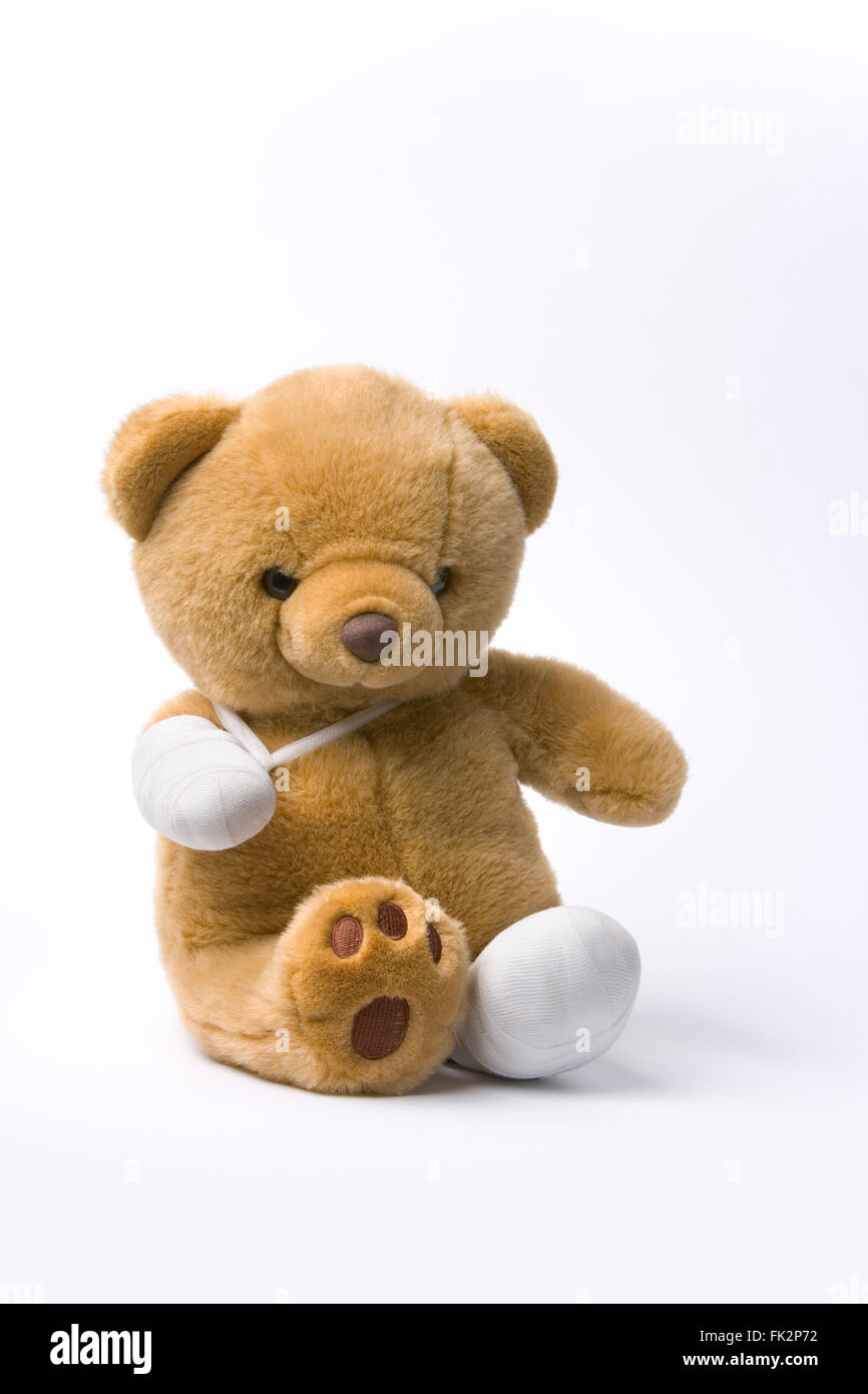 broken leg teddy bear