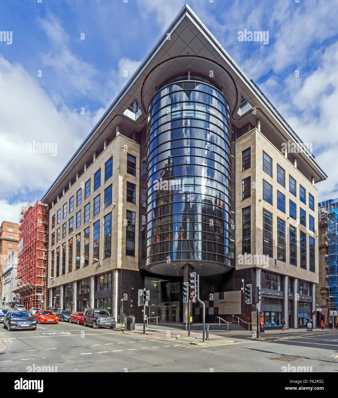 Central Exchange (Clydesdale Bank Exchange) Building in Waterloo Street Glasgow Scotland Stock