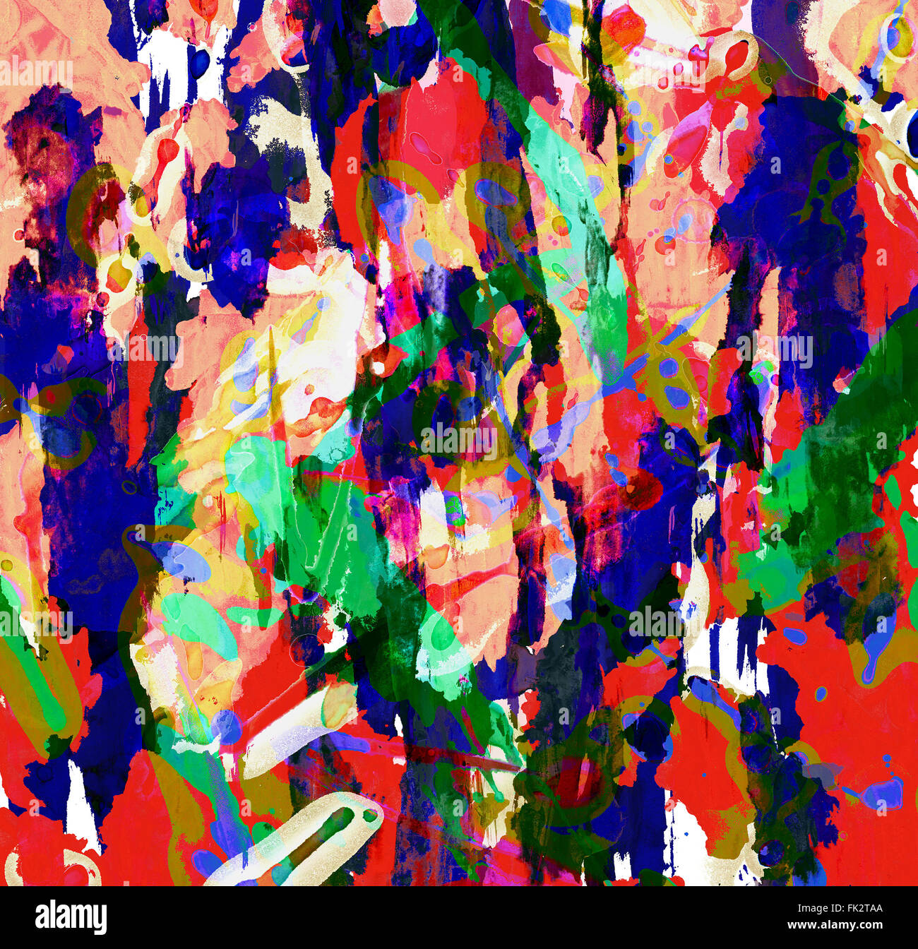 decorative modern stain mixed media artistic hand drawn artwork design