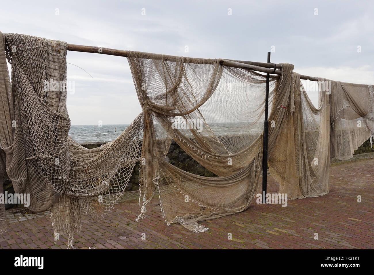 Nets used in commercial fishing hi-res stock photography and