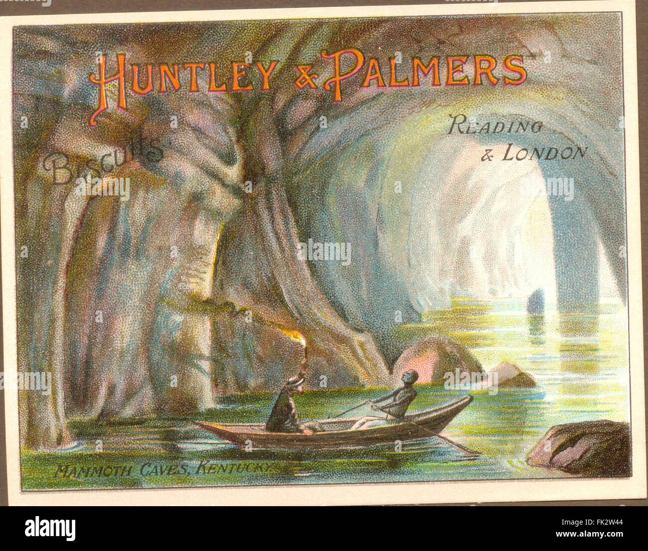 Chromolithographed trade card for Huntley & Palmers, Reading & London, UK Stock Photo
