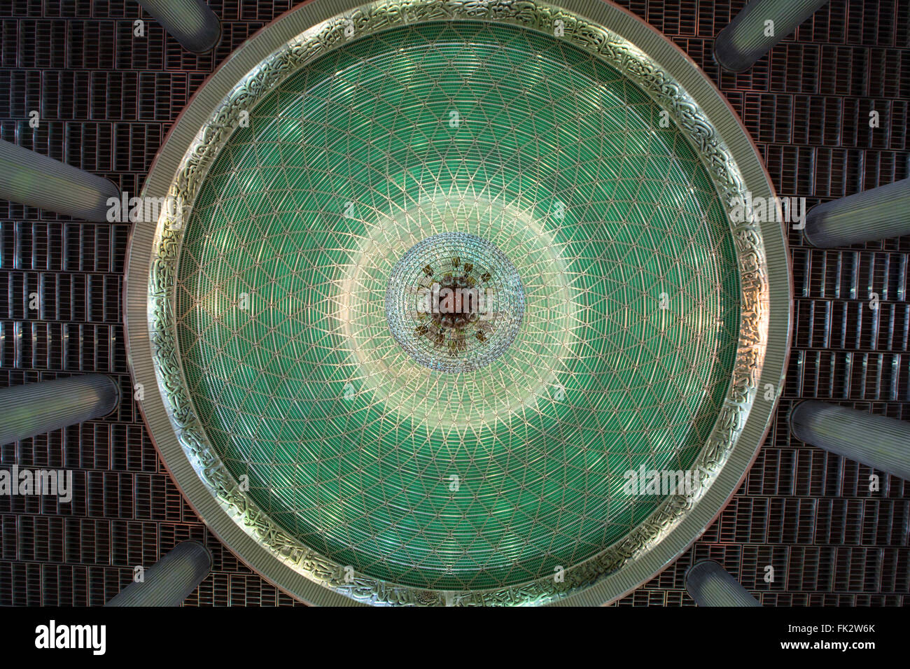 The dome of Istiqlal Mosque in Jakarta, Indonesia Stock Photo
