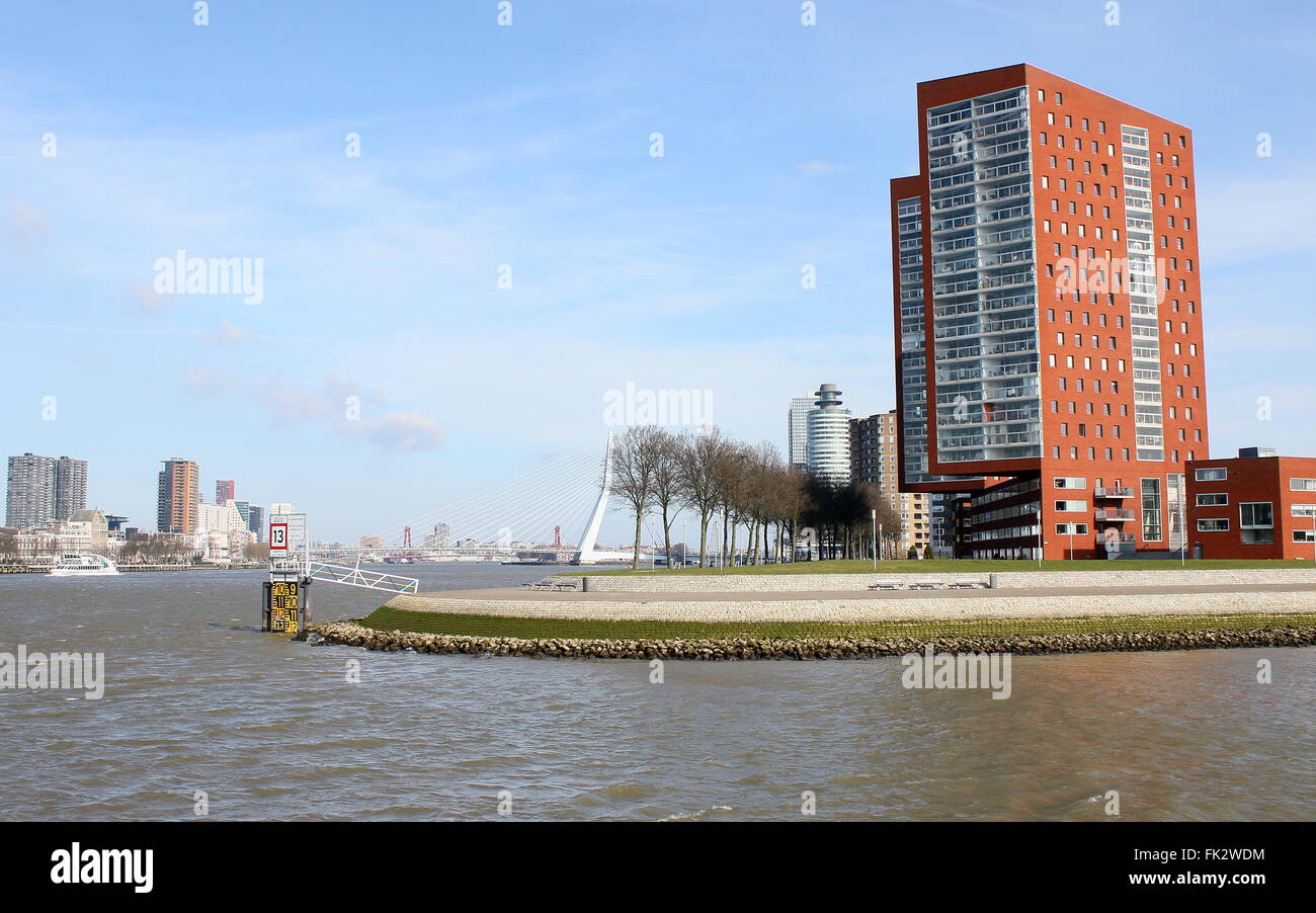 Modern high rise apartment complex on Katendrecht peninsula, Nieuwe
