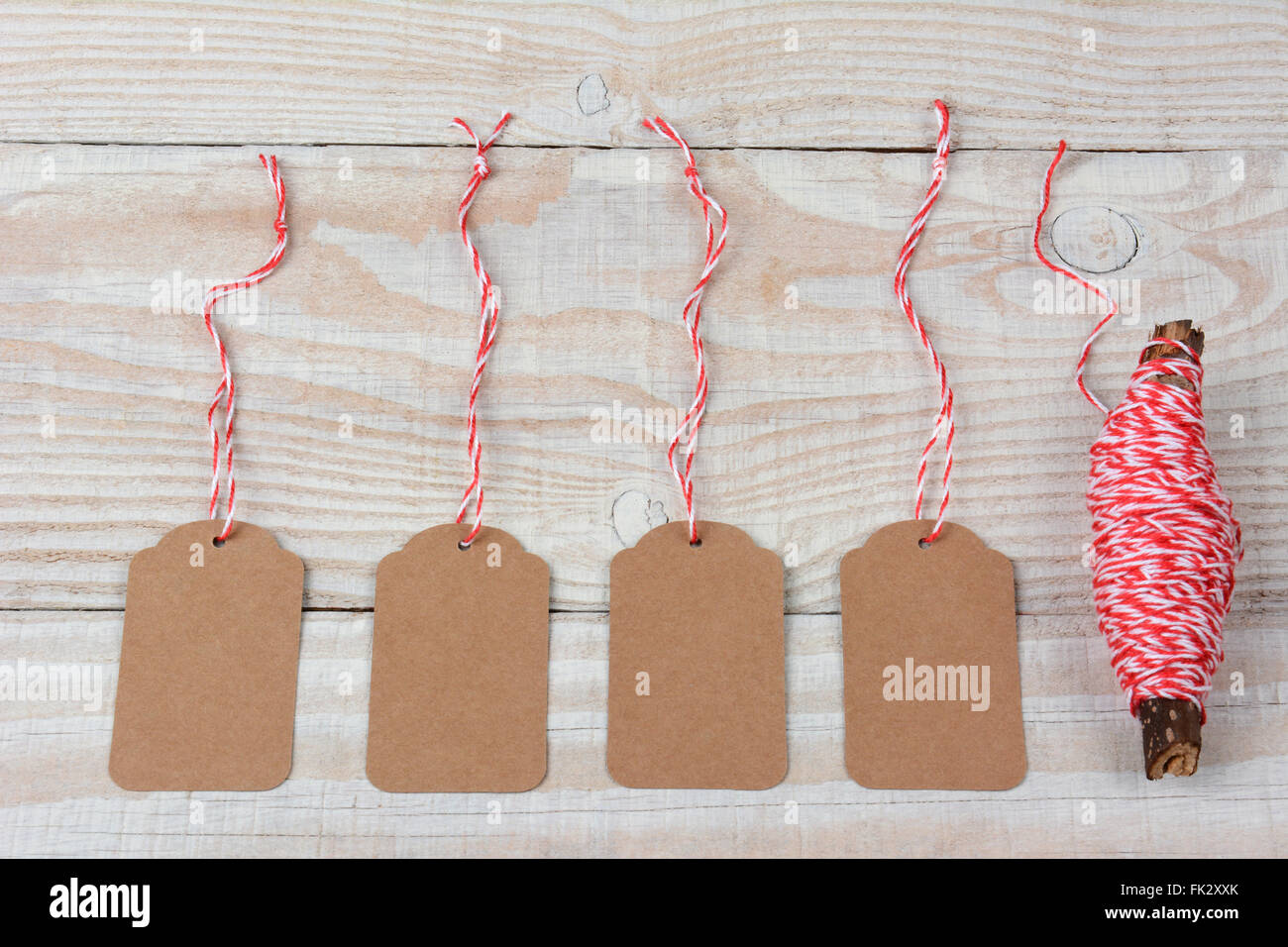 Blank Gift Tags and String Stock Photo by ©scukrov 59500585