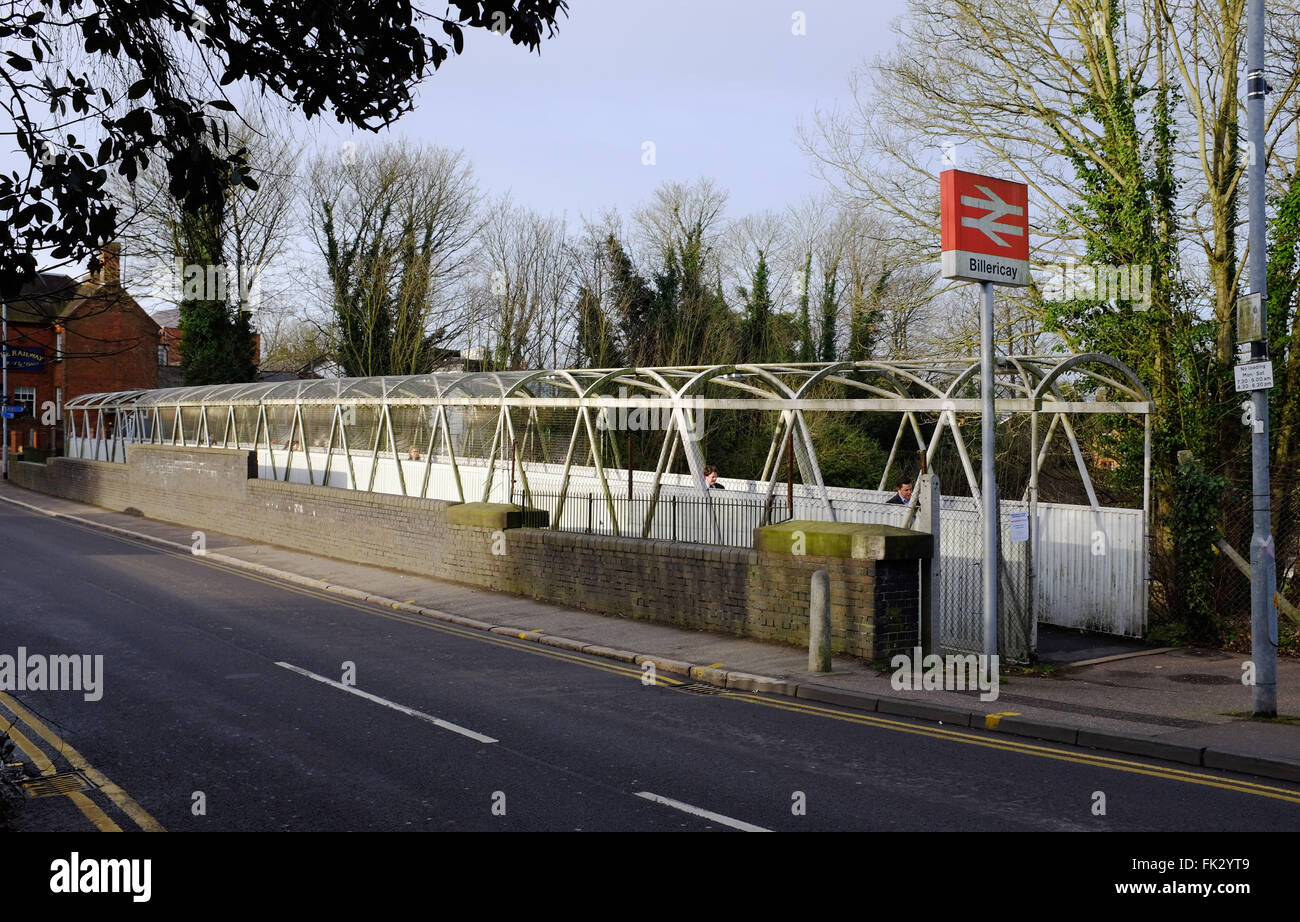 Billericay Essex UK - Billericay Railway Station bridge Stock Photo