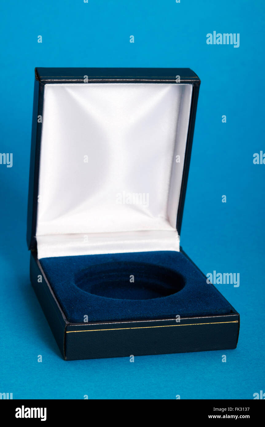 empty box for collectors numismatic Stock Photo