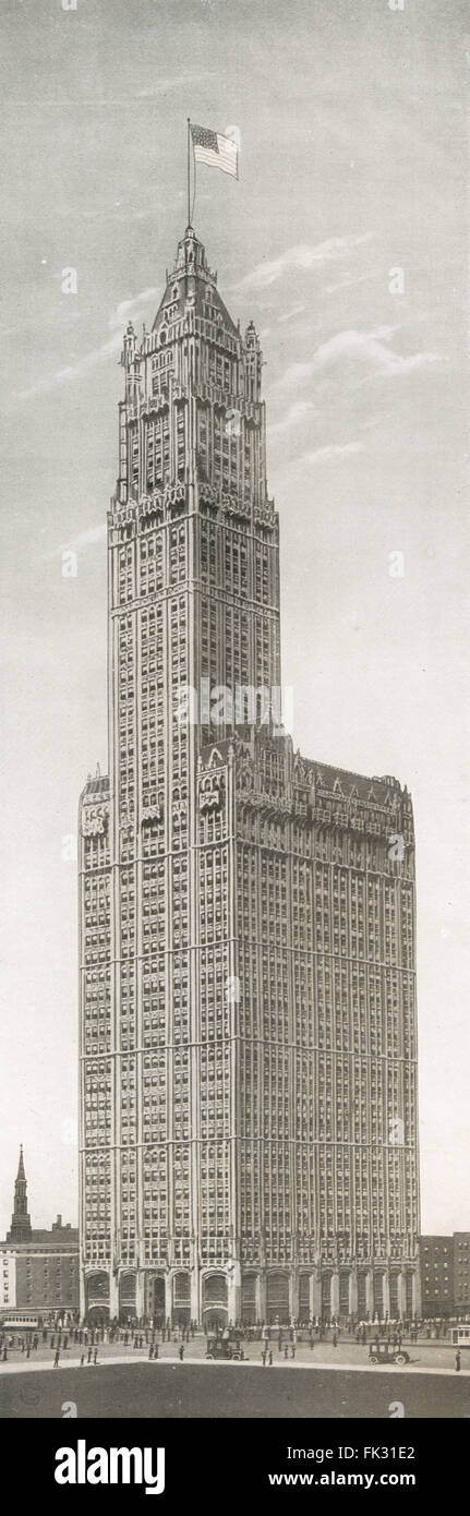 Woolworth Building Manhattan, New York City USA 1914 Stock Photo