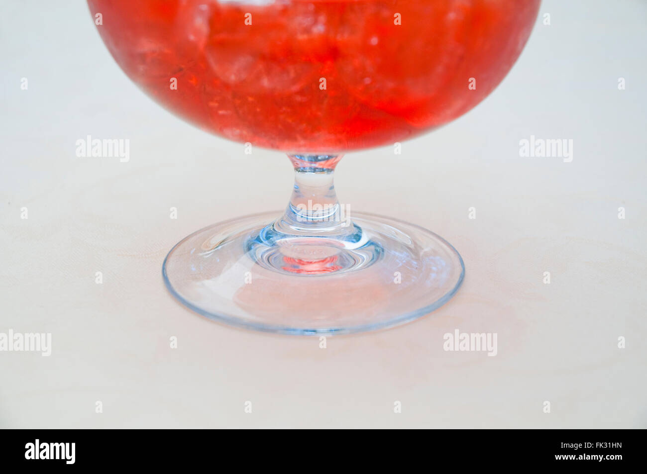 Detail of liqueur glass. Stock Photo