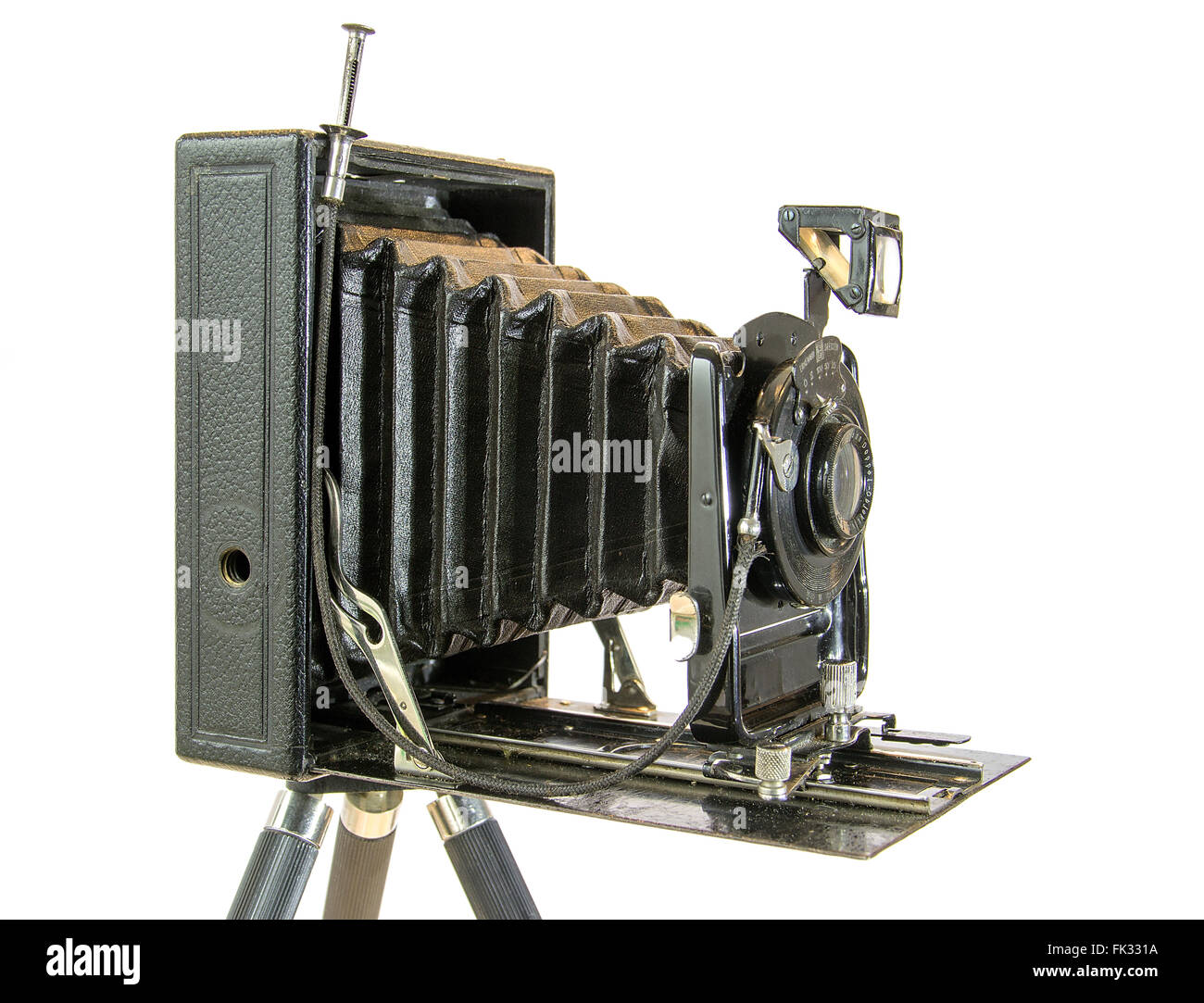 The Ernemann HEAG I folding plate (9x12cm) camera from 1912 Stock Photo