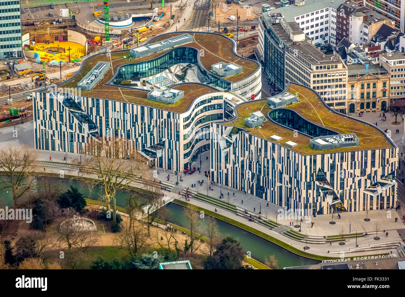 Kö-Bogen, shopping center, Düsseldorf, Rhineland, North Rhine-Westphalia, Germany Stock Photo