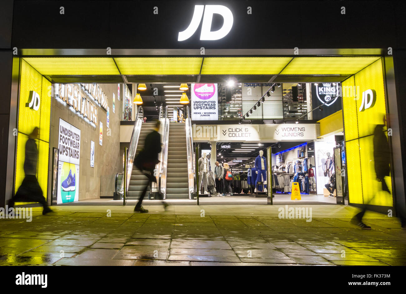 JD sports store on Northumberland street, Newcastle upon Tyne, England. UK Stock Photo