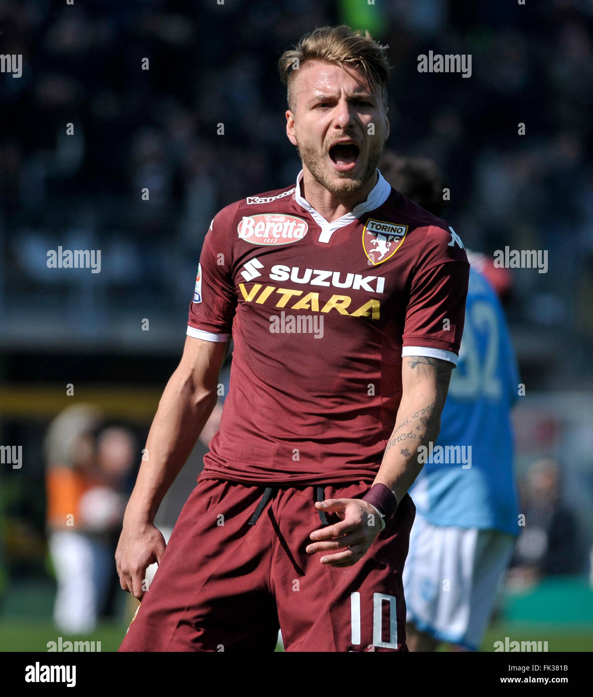 Ciro Immobile is disappointed after missing a chance during the Serie A football match between Torino FC and SS Lazio. The fianl result is 1-1. (Photo by Nicolò Campo/Pacific Press Stock Photo
