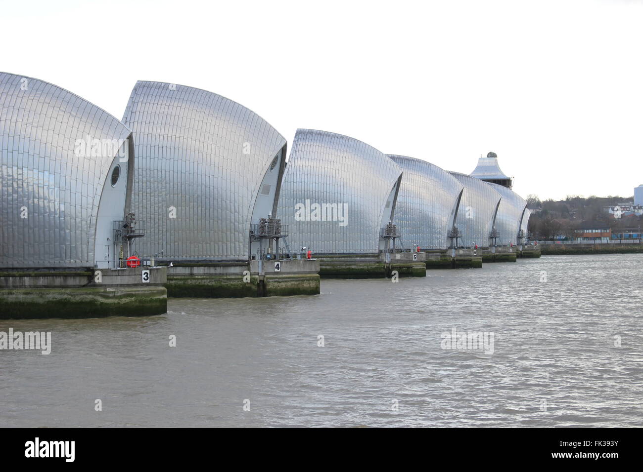 Thames Barrier, London, England, UK Stock Photo