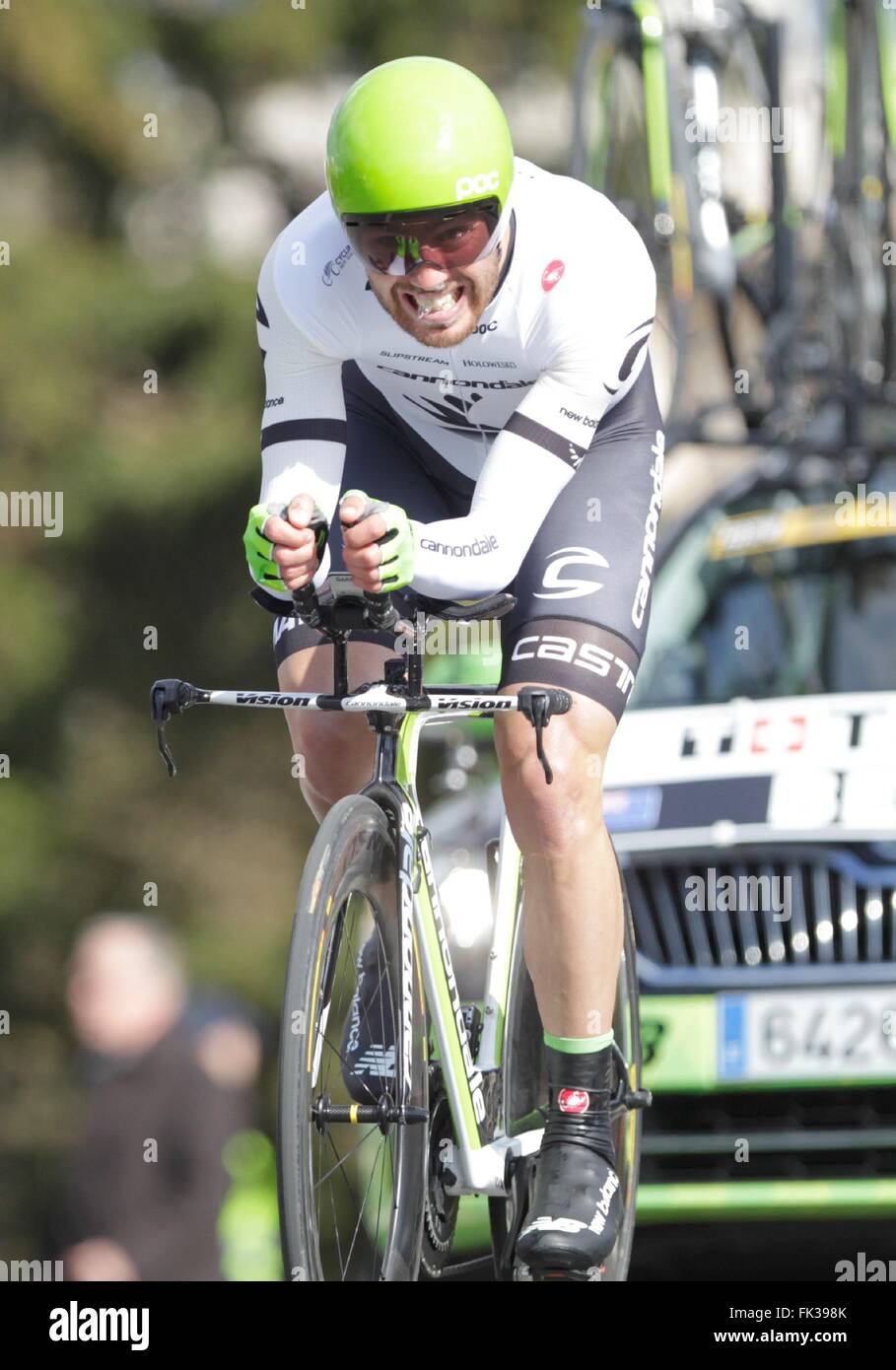 Conflans-Sainte-Honorine, France. 06th Mar, 2016. Patrick Befin (orica Greenedge) during the prologue of Paris - Nice March 6, 2016 in Conflans-Sainte-Honorine, France Credit:  Laurent Lairys/Agence Locevaphotos/Alamy Live News Stock Photo