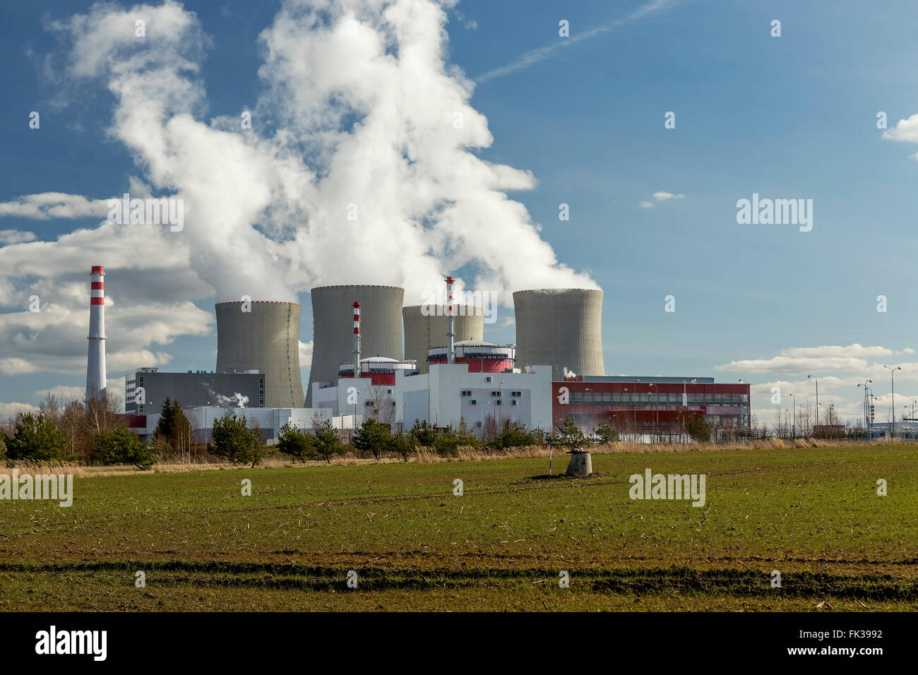 Nuclear power plant Temelin in the Czech Republic Stock Photo - Alamy