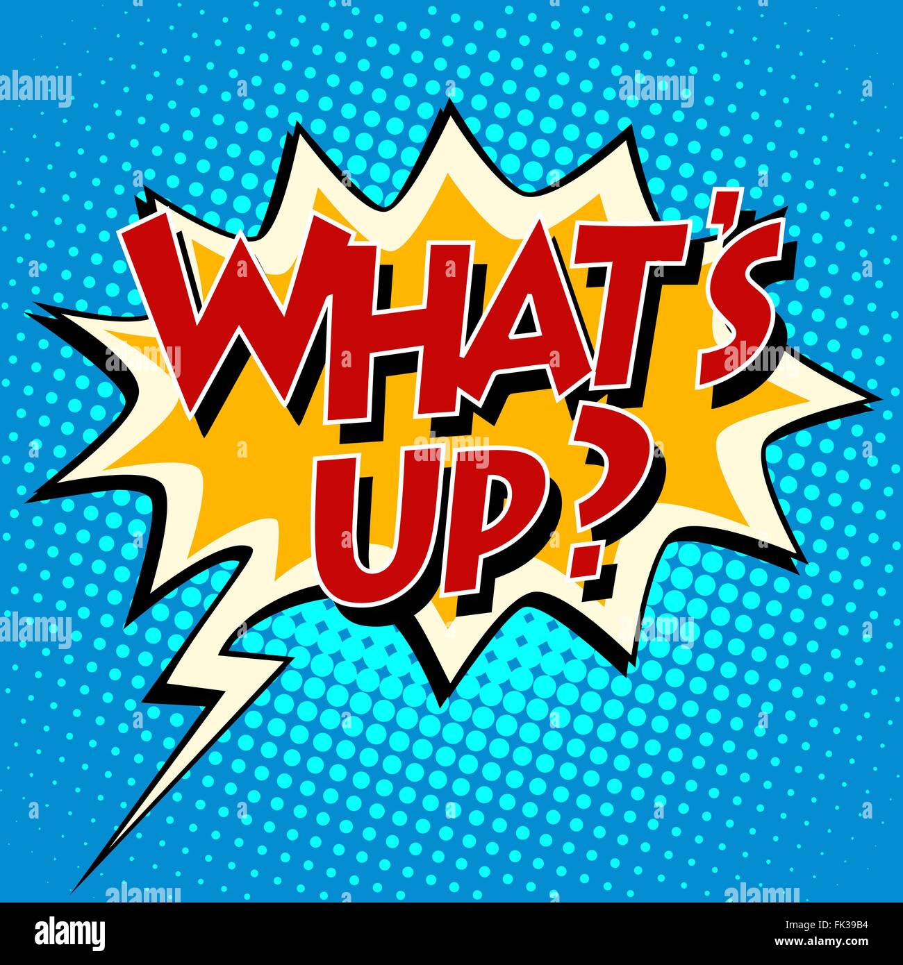 whats up comic bubble retro text Stock Vector Image & Art - Alamy