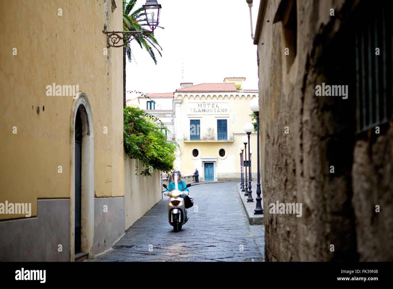 A traditional Sorrento street scene, Italy, Amalfi Coast Stock Photo