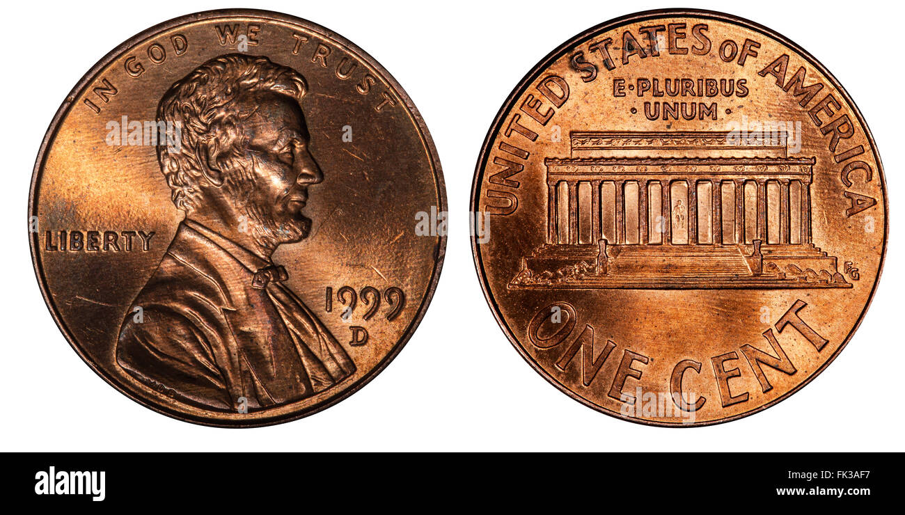 Usa 1 cent coin hi-res stock photography and images - Alamy
