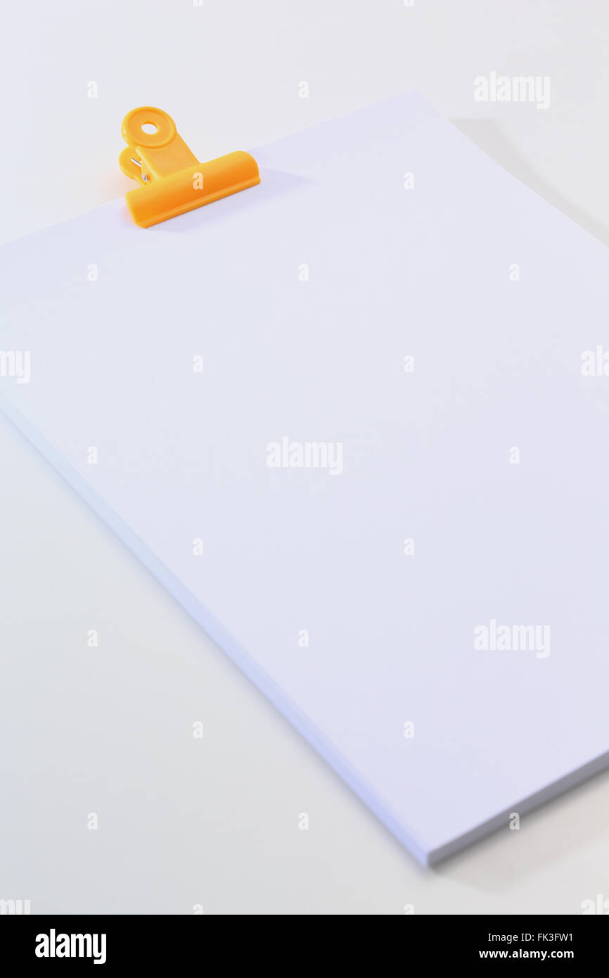 Highlight clip on paper Stock Photo