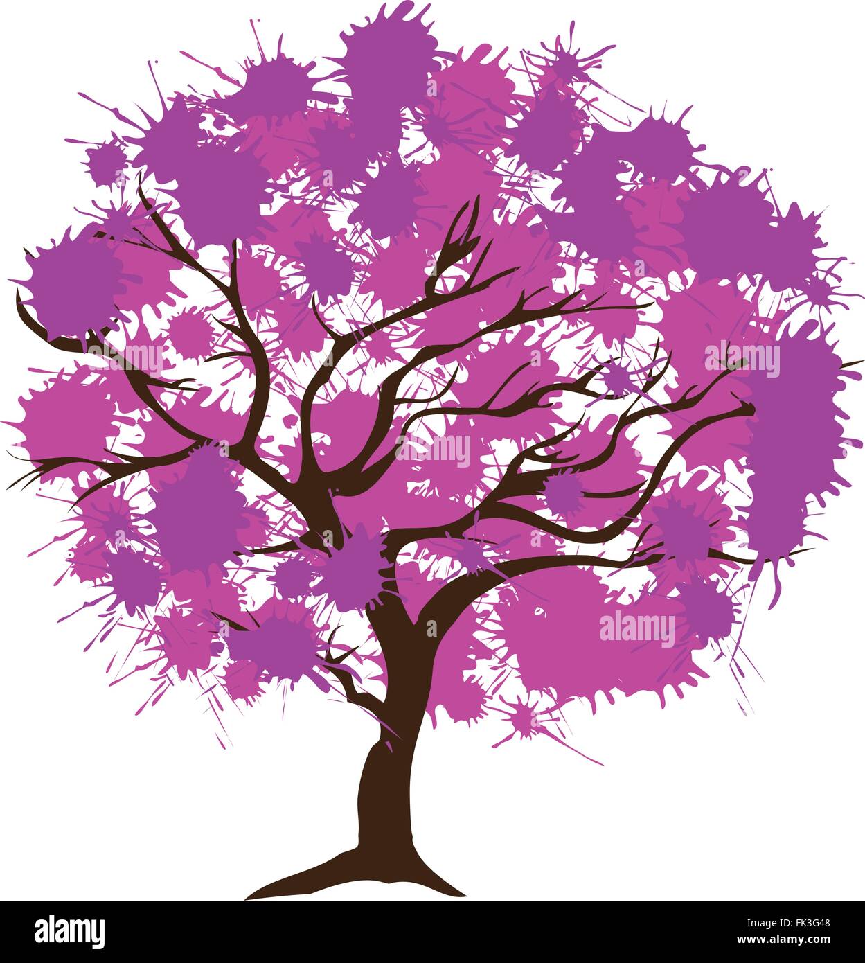 vector illustration of an abstract tree background Stock Vector Image ...