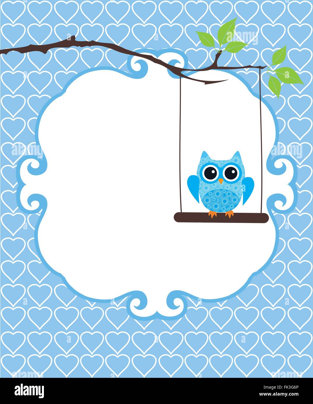vector illustration of baby shower or invitation card Stock Vector ...