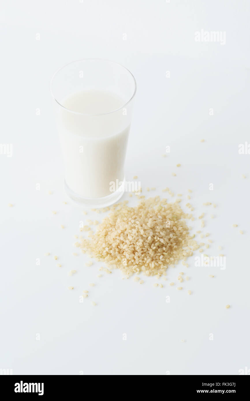 Rice and milk Stock Photo Alamy