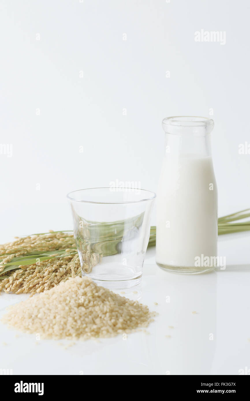 Rice and milk Stock Photo Alamy