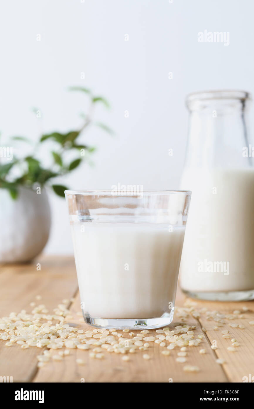 Rice and milk Stock Photo Alamy