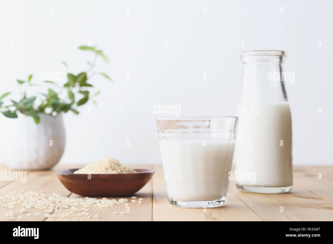 Rice and milk Stock Photo Alamy