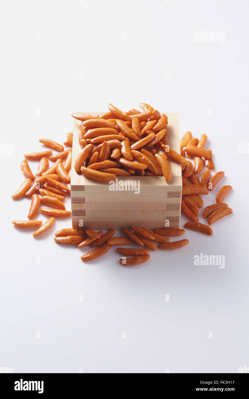 Japanese rice crackers Stock Photo