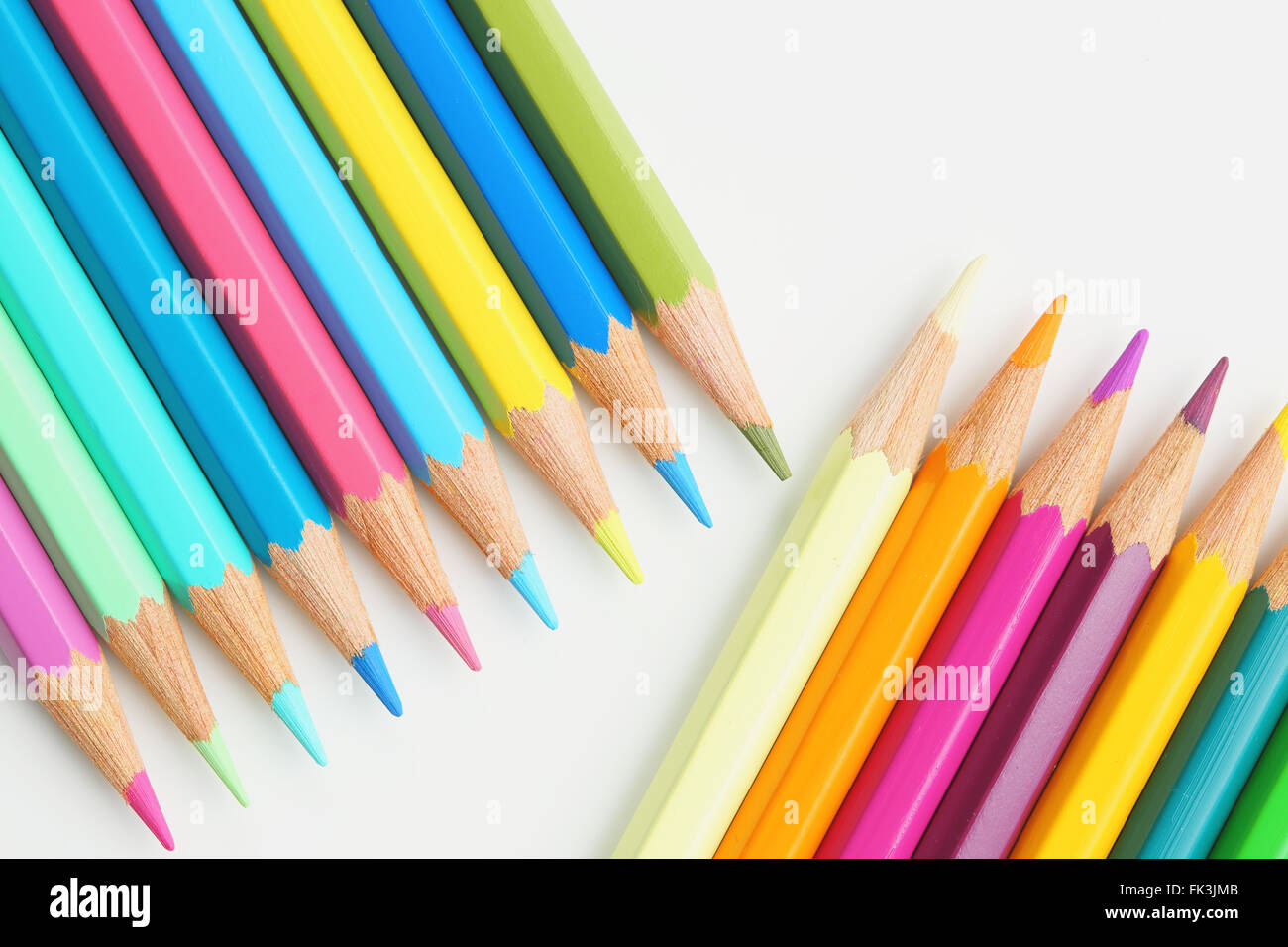 Coloured pencils Stock Photo Alamy