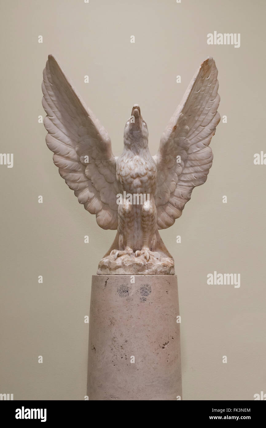 Marble Eagle sculpture, circa 16th century, Italy Stock Photo Alamy