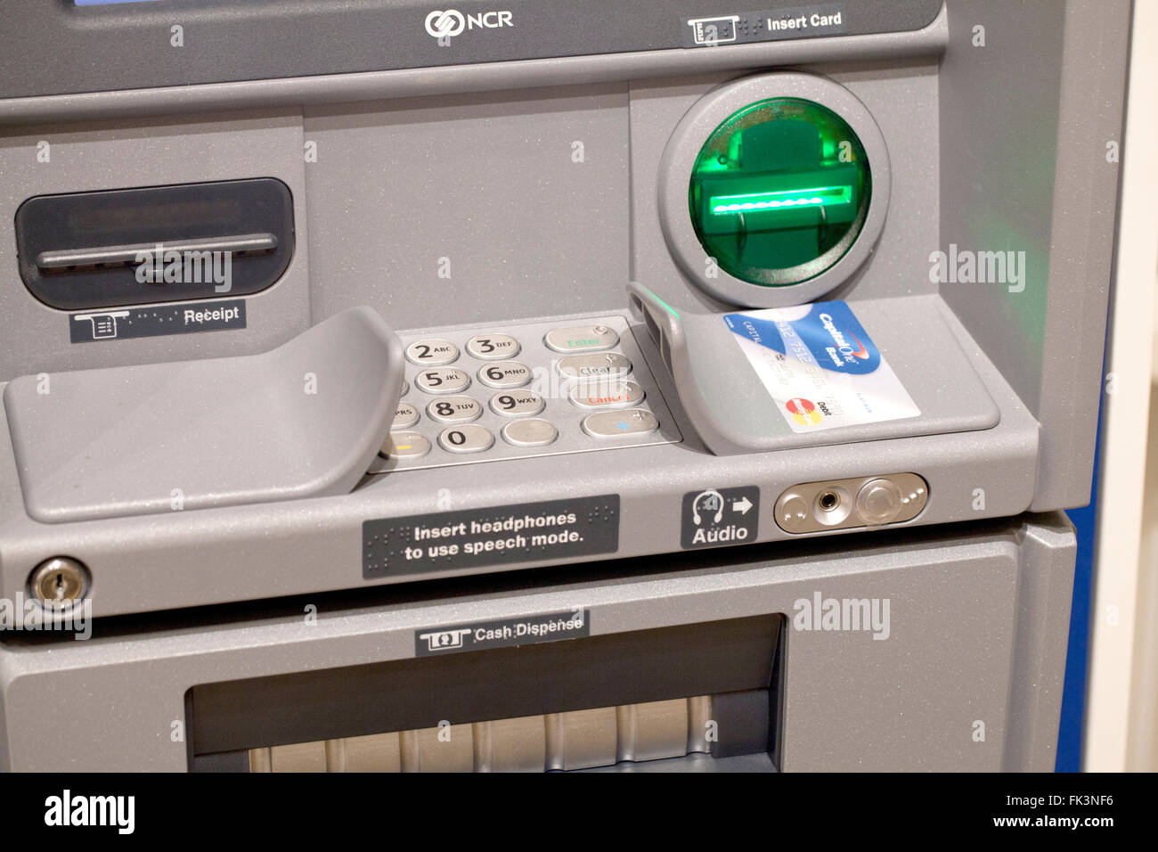 ATM PIN keypad - USA Stock Photo