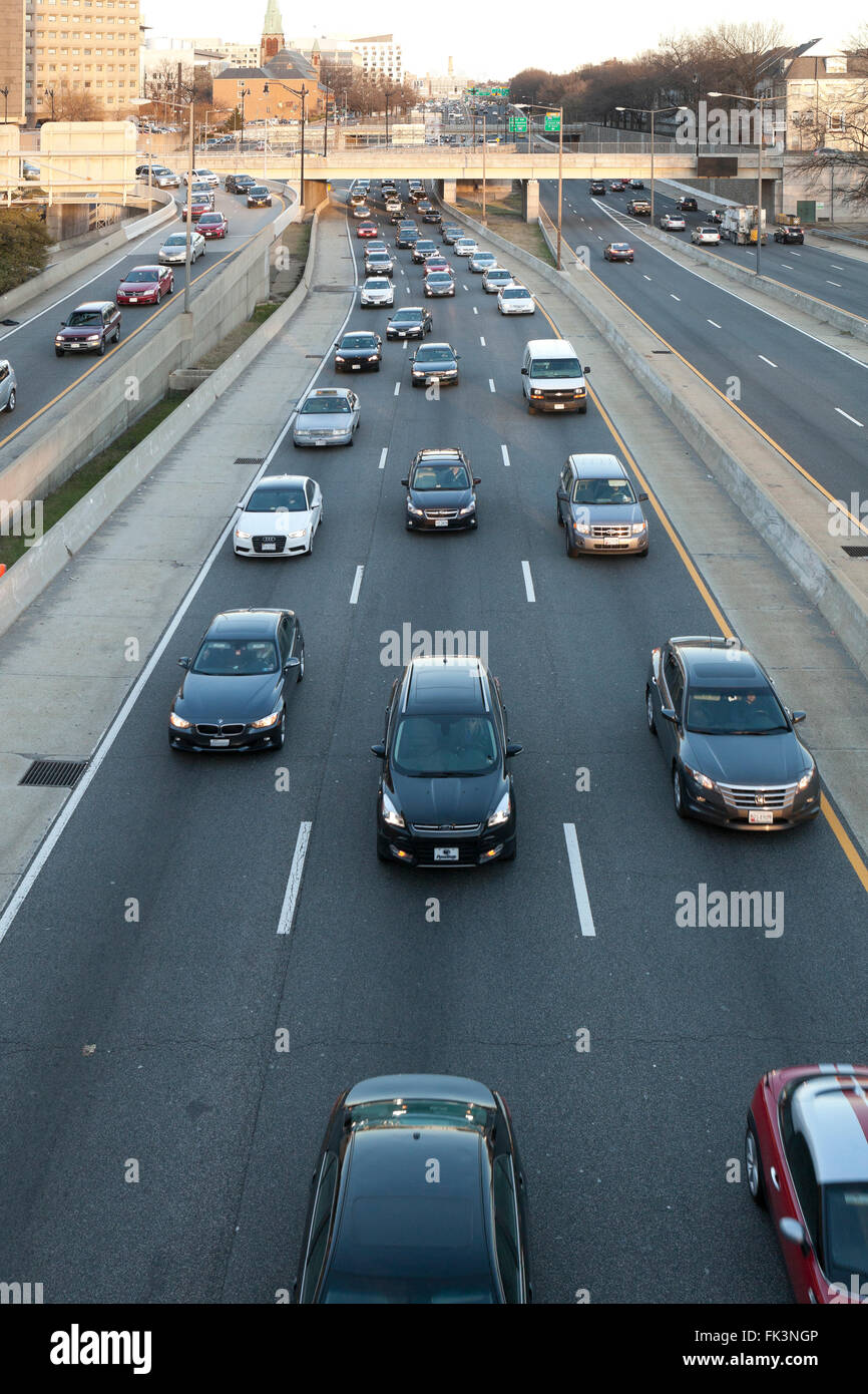 I-395 freeway - Washington, DC USA Stock Photo