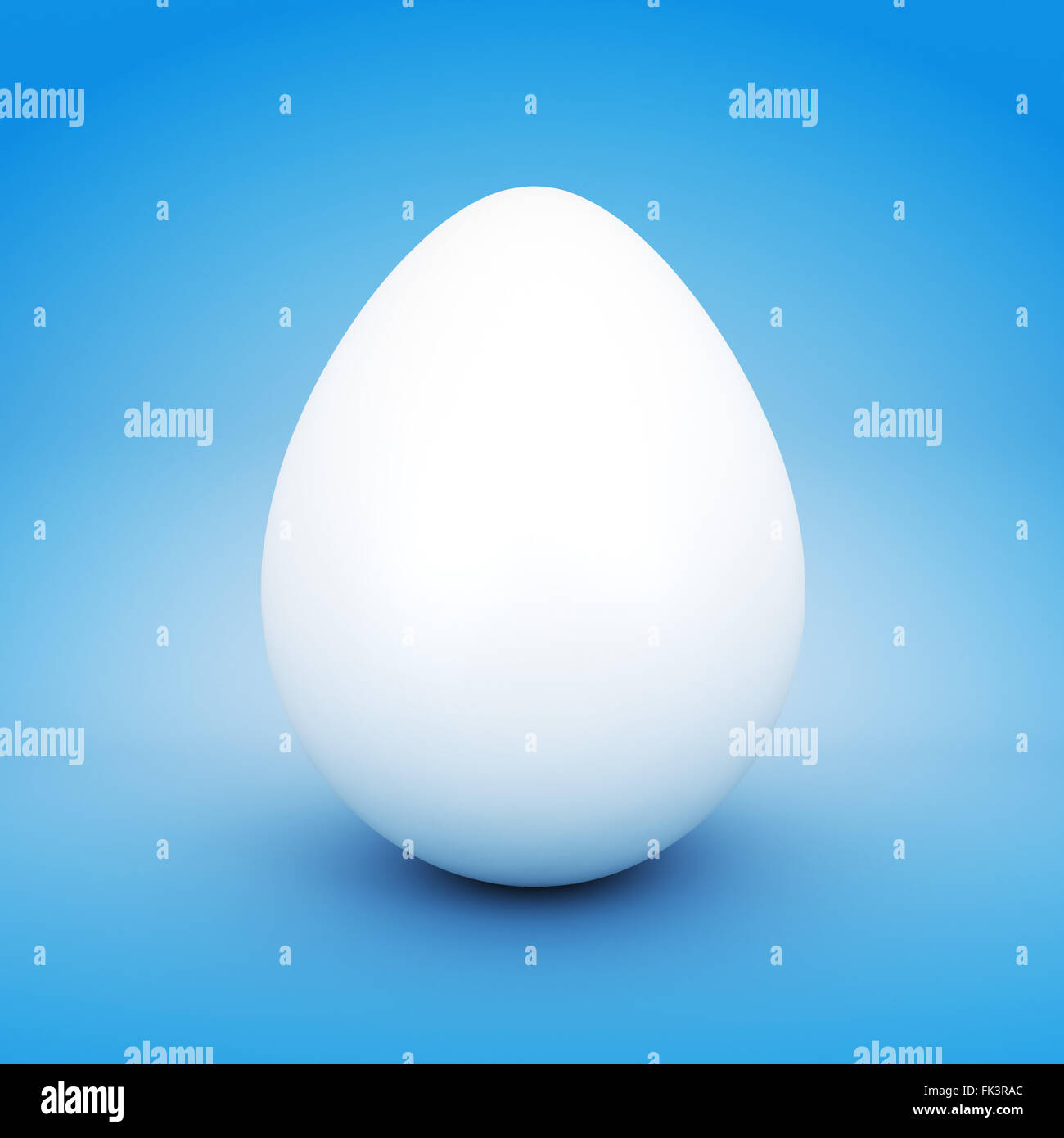 Blank white Easter egg Stock Photo