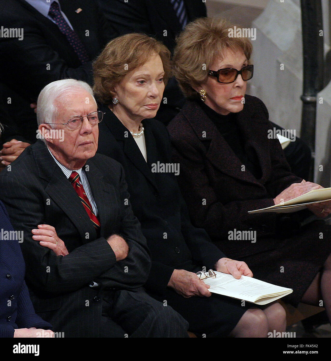 Former United States President Jimmy Carter, former first lady Roslyn 