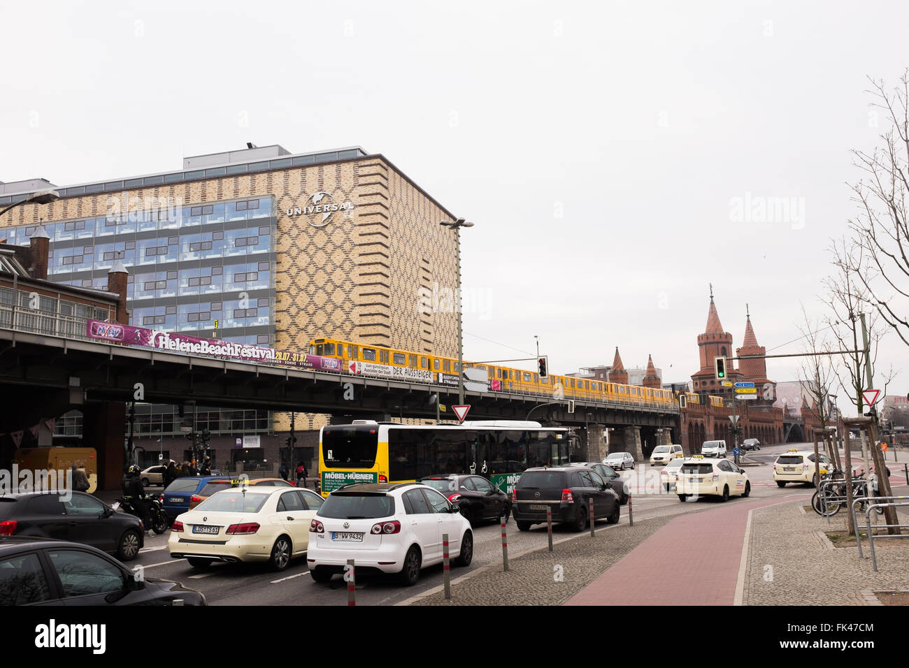 BERLIN 05 MARCH Universal Studios Headquarters And Elevated Subway In berlin-05-march-universal-studios-headquarters-and-elevated-subway-in