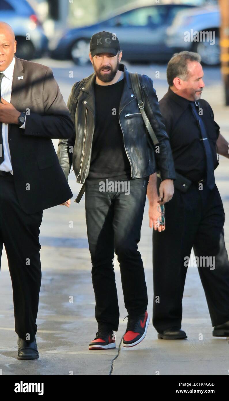 Celebrities at ABC studios for an appearance on Jimmy Kimmel Live