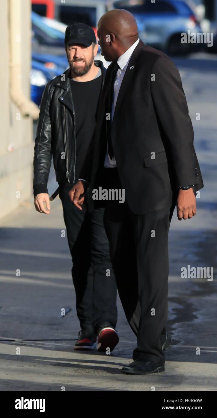 Celebrities at ABC studios for an appearance on Jimmy Kimmel Live