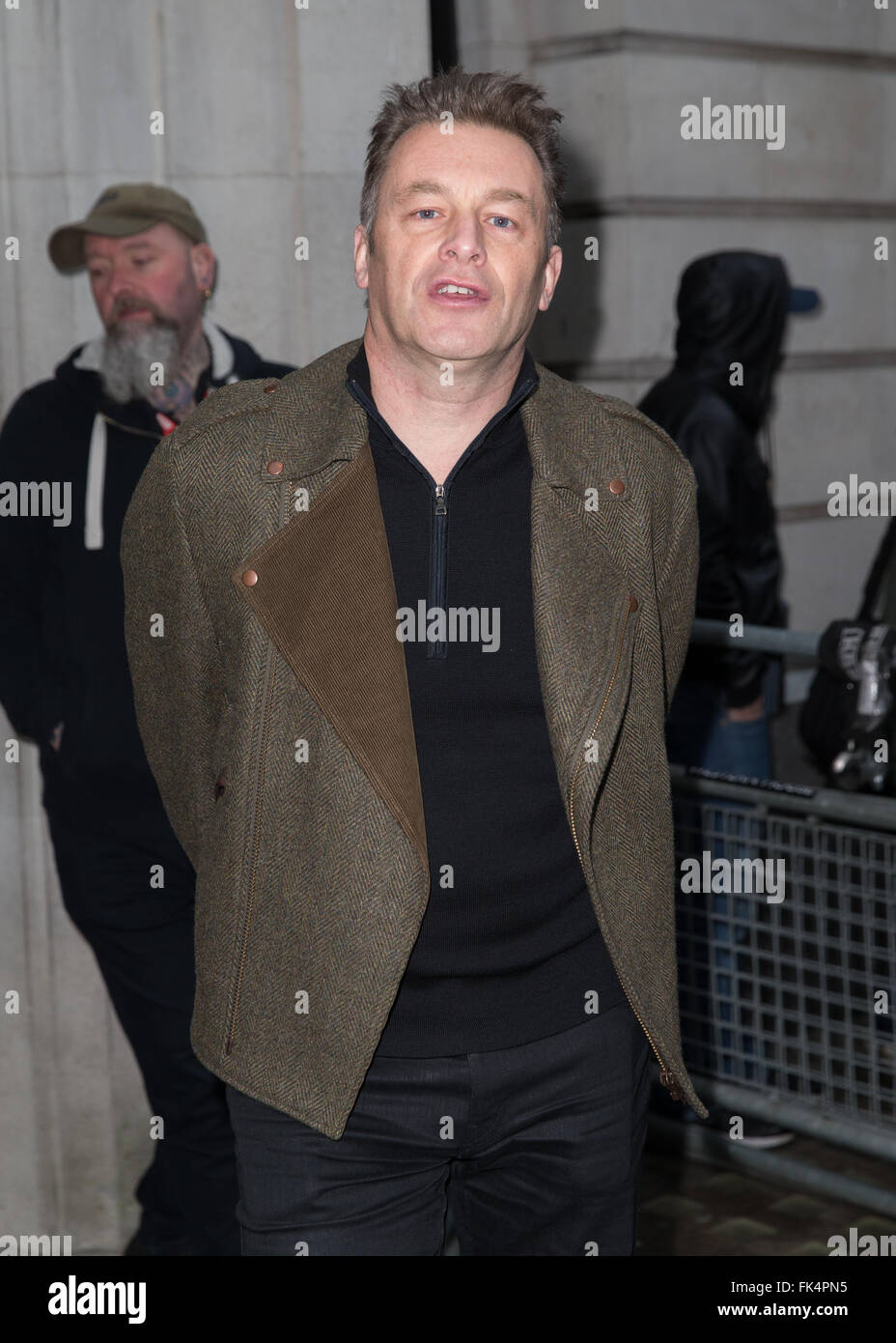 Chris Packham arriving at the Radio 2 studios  Featuring: Chris Packham Where: London, United Kingdom When: 05 Feb 2016 Stock Photo