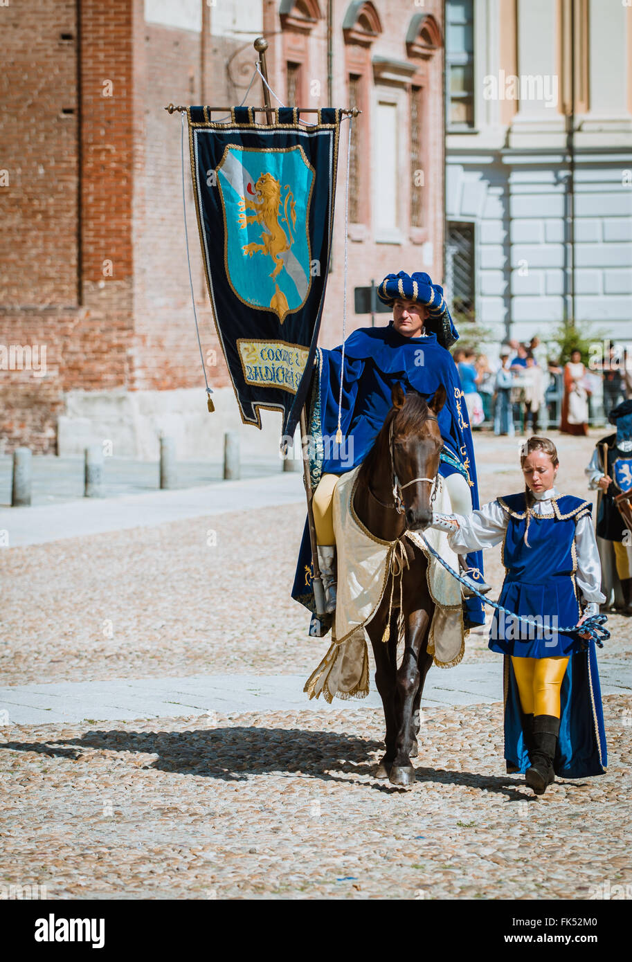 Renaissance man costume horse hi-res stock photography and images