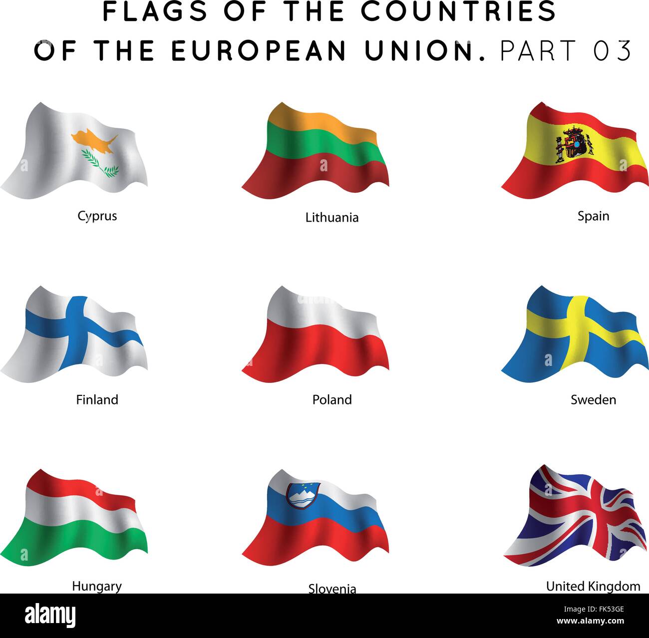 A digital illustration presenting the flags of various European Union countries, arranged closely together and creating a patchwork effect.