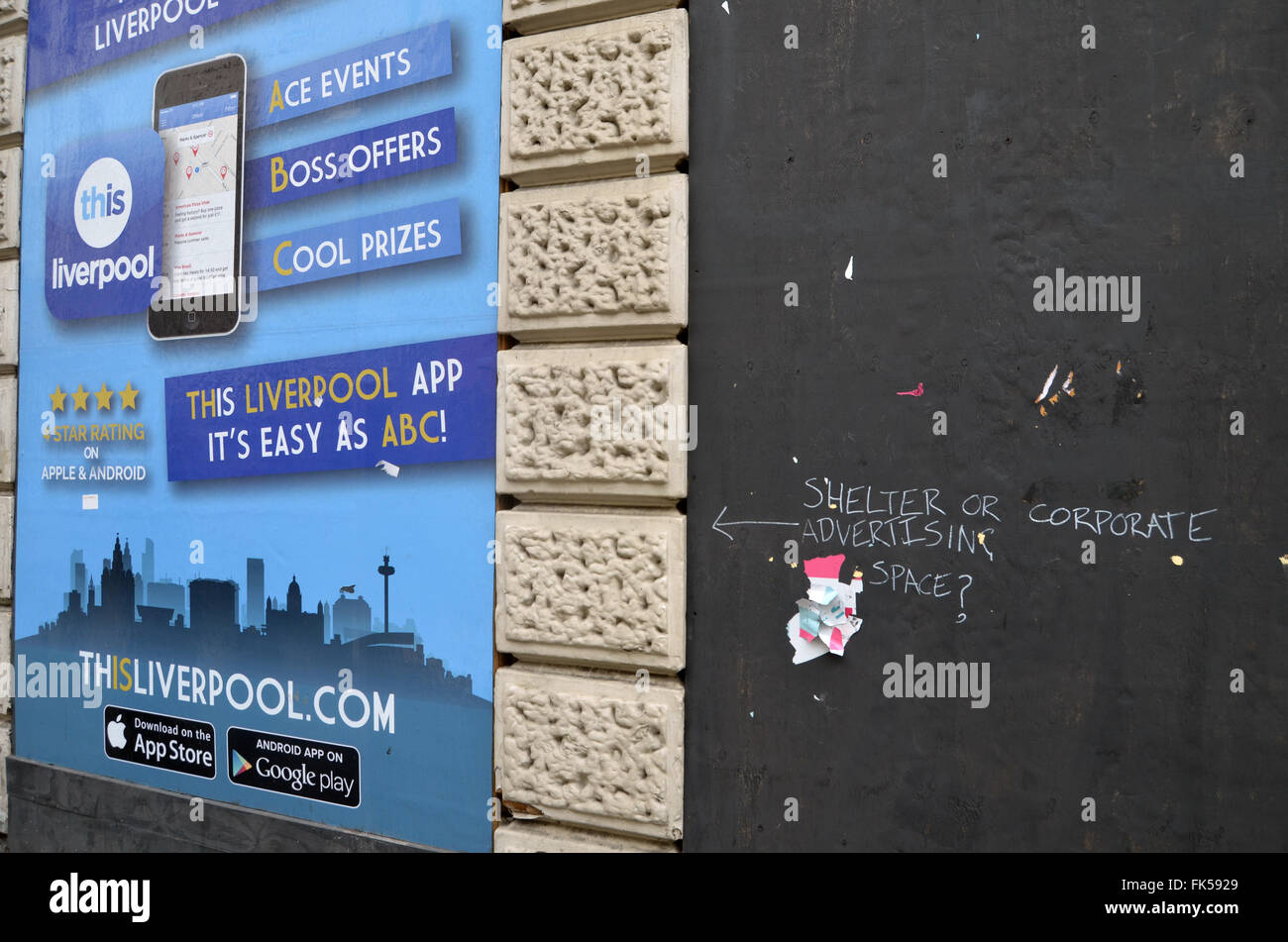 Graffiti, Liverpool, March 2016 Stock Photo
