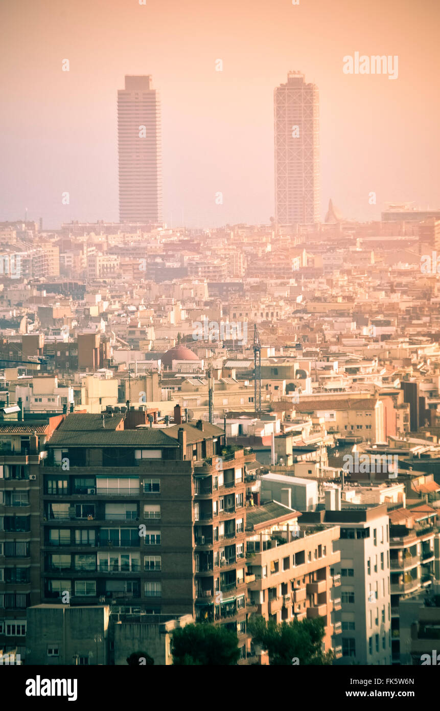 Pollution. Barcelona, Catalonia, Spain. Stock Photo