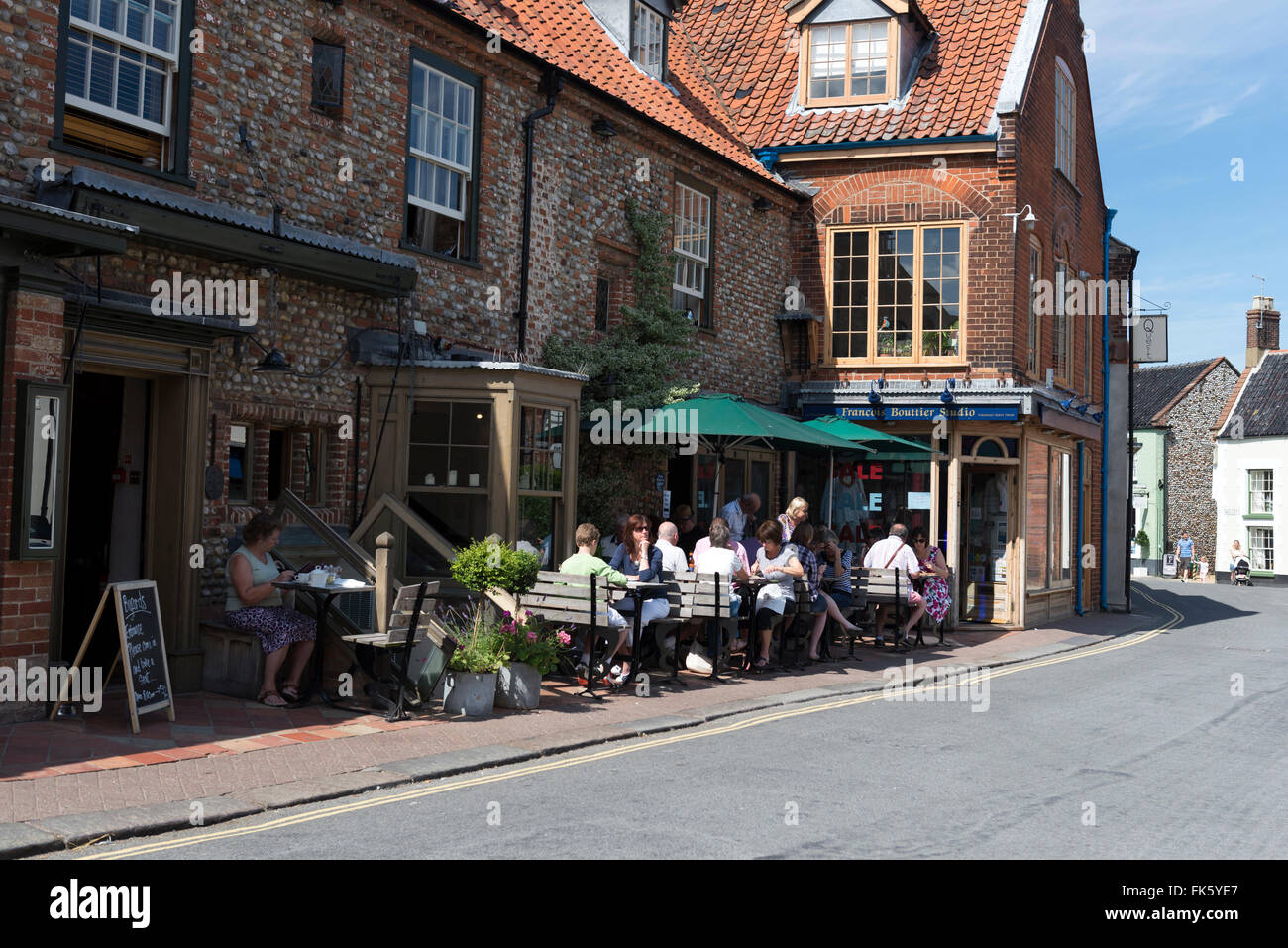 Market town of Holt in Norfolk England Stock Photo Alamy