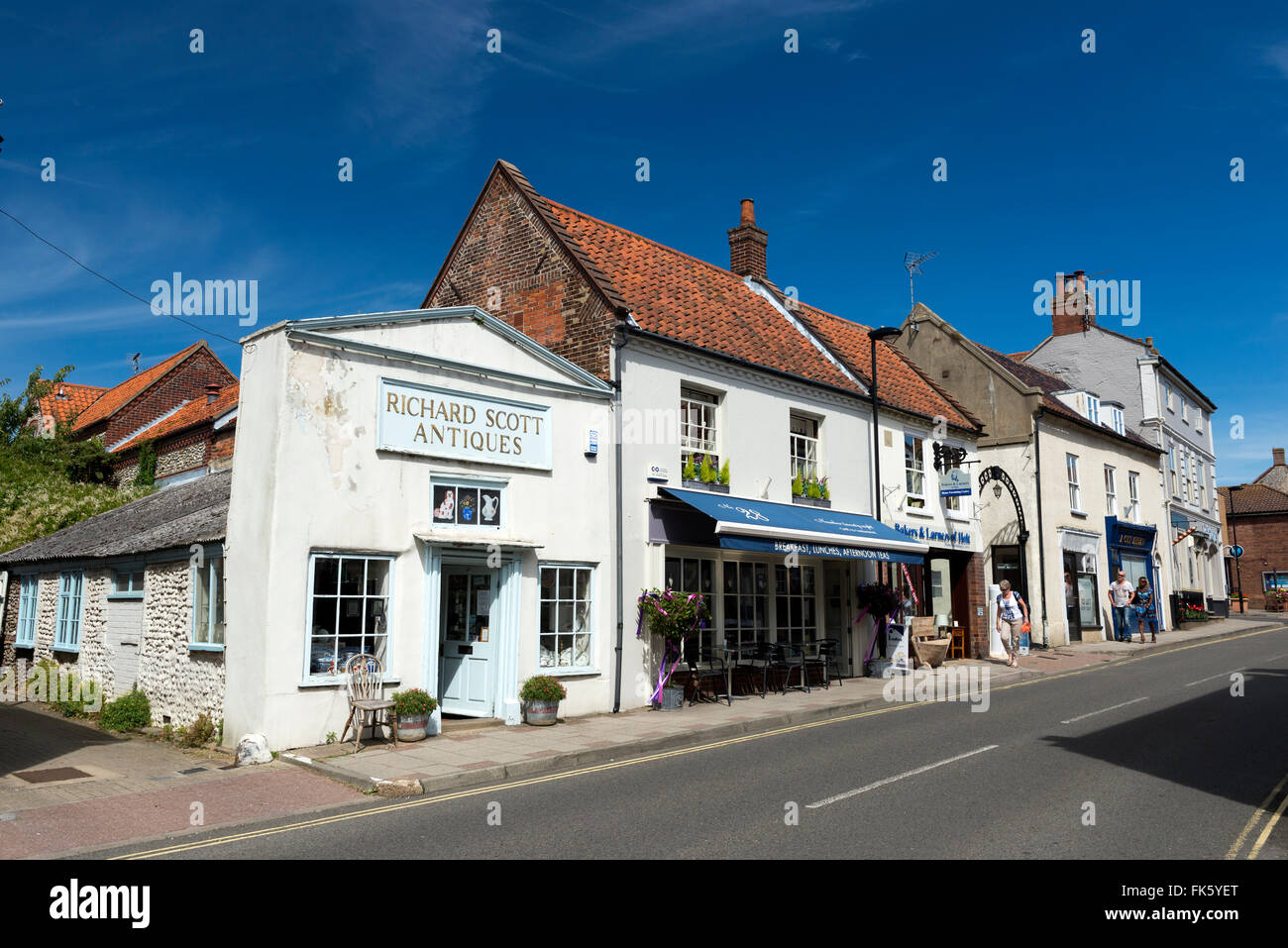Market town of Holt in Norfolk England Stock Photo Alamy