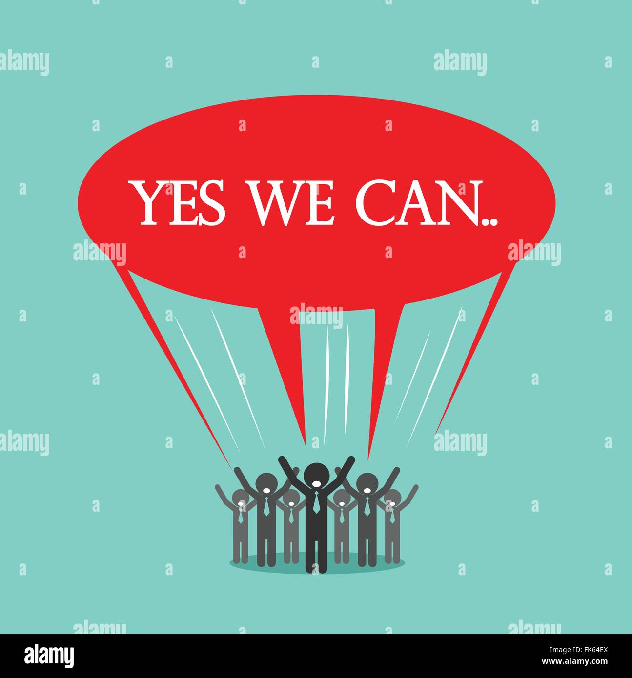 businessman-cartoons-with-speech-bubble-yes-we-can-concept-business
